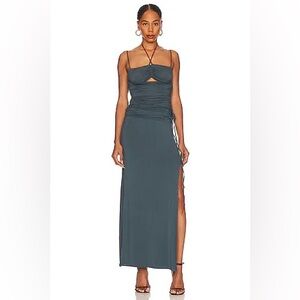 LPA Sia ruched maxi dress